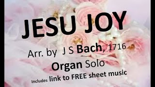 JESU JOY arr J S #Bach 1716 is a form of WERDE MUNTER by Johann Schop 1642 #german #composition 3/4