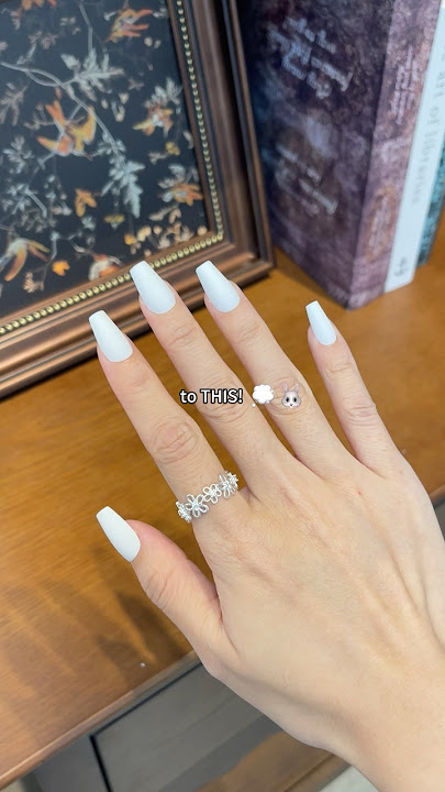 From bare to breathtaking 💅 pressonnails in seconds ✨ #pressonnails #shangmengnails