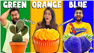 Having Only ONE COLOR of Food 😱 || 60 minute Food Challenge