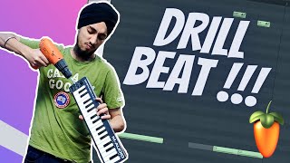 I MADE AN INSANE DRILL BEAT | How to Make Drill Beats | KP MUSIC