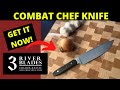 Knife making 3 river blades  combat chefs knife