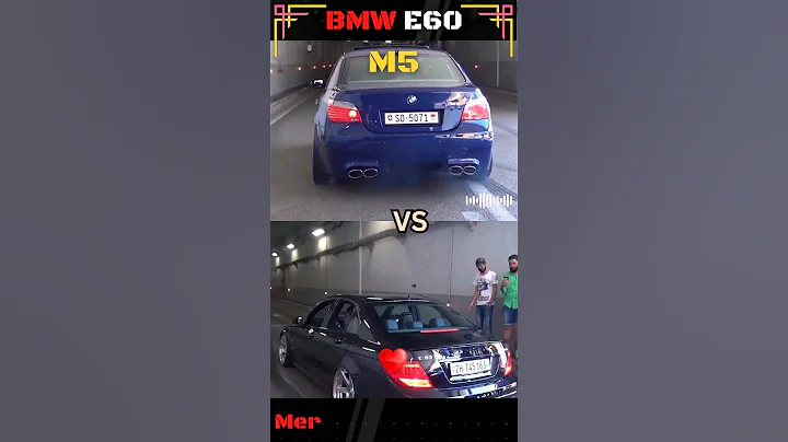 BMW E60 M5 vs Mercedes C63 Sound Battle 😱 #v8 #v10 #shorts