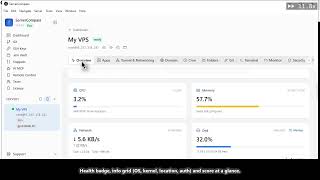 Server Compass Dashboard: Real-Time VPS Metrics at a Glance screenshot 5