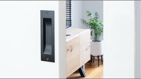 How to install a flush pull