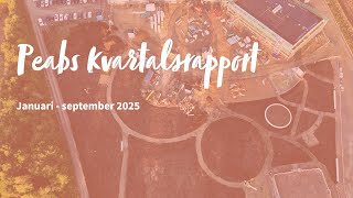 Peabs kvartalsrapport januari - september 2025