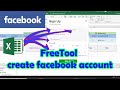 Auto Crate Facebook Account with excel