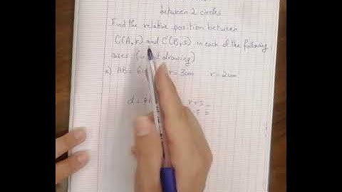 #grade 8 # Relative position between 2 circles # Disjoint externally #math
