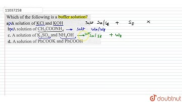 Which of the following is a buffer solution?