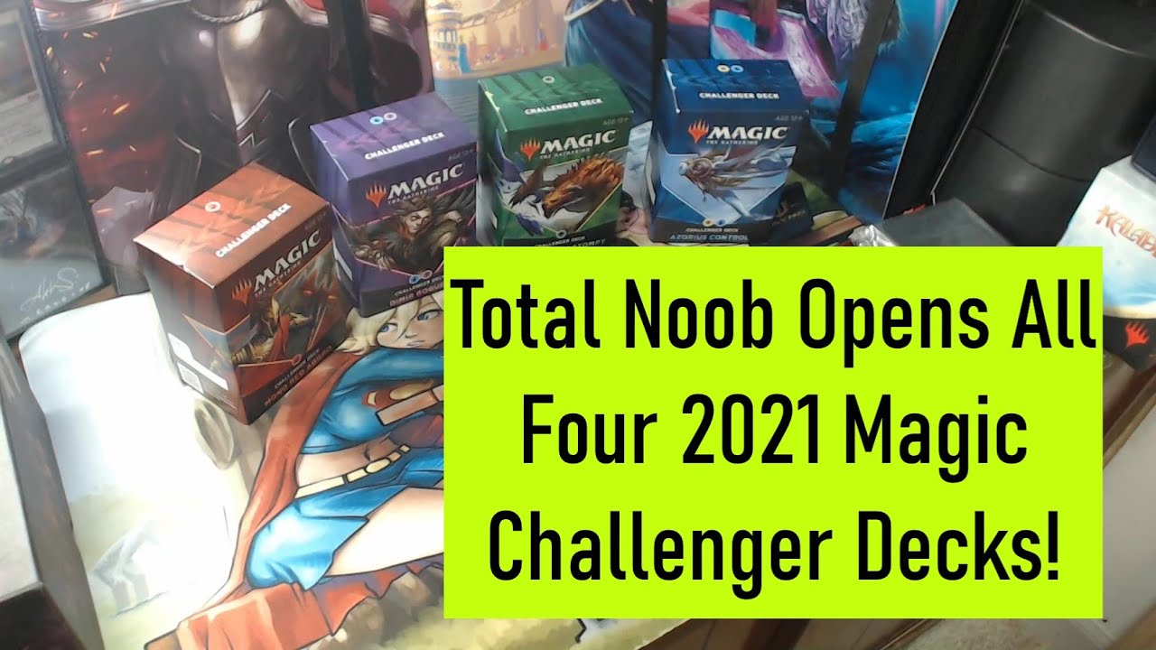 Total Noob Opens All Four 2021 Magic the Gathering Challenger Decks