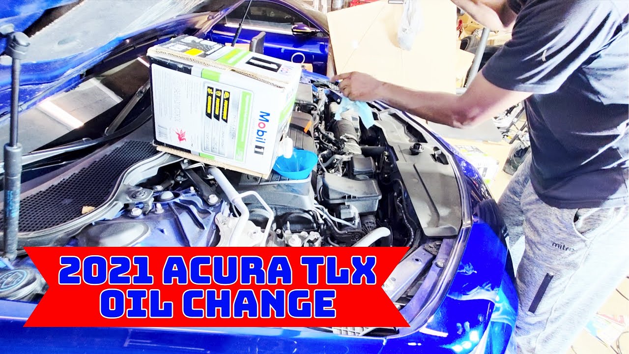 Acura TLX ASPEC 2021 года | Замена масла OW-20 | 4 цилиндра