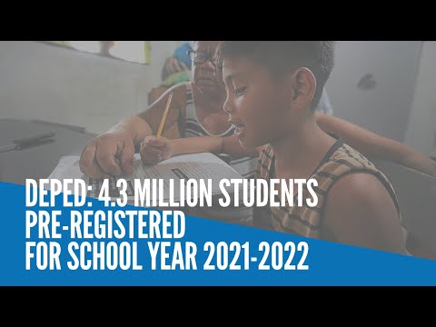 DepEd: 4.3 million students pre-registered for school year 2021-2022