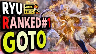 SF6: Goto  Ryu Ranked No1  VS Marisa | sf6 4K Street Fighter 6
