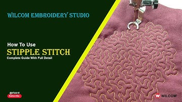 How to Use Stipple Stitch in Wilcom Embroidery Studio  | Nadeem Talk #wilcom #wilcomtutorial