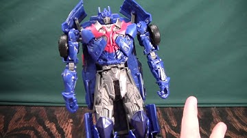 Transformers 4 Age of Extinction Smash and Change Optimus Prime Review (AoE)