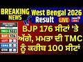 BJP 176 ਸੀਟਾਂ 'ਤੇ ਅੱਗੇ, ਮਮਤਾ ਦੀ TMC ਨੂੰ ਕਰੀਬ 100 ਸੀਟਾਂ | West Bengal Result | Breaking