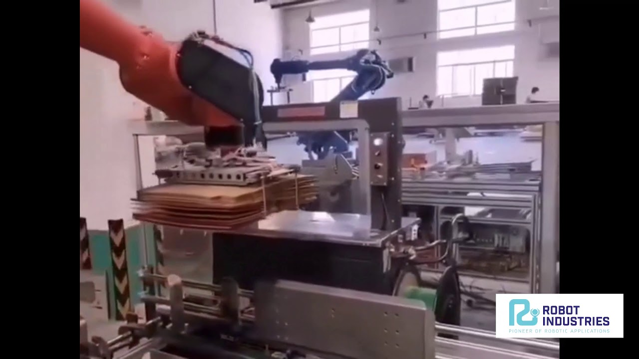 Roboti pentru paletizare. Linii automate de paletizare in Romania