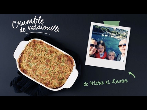 Le crumble ratatouille de Marie et Xavier