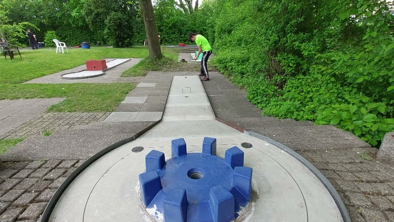 #Minigolf Pistenplan der Cobigolfanlage in Essen Vogelheim