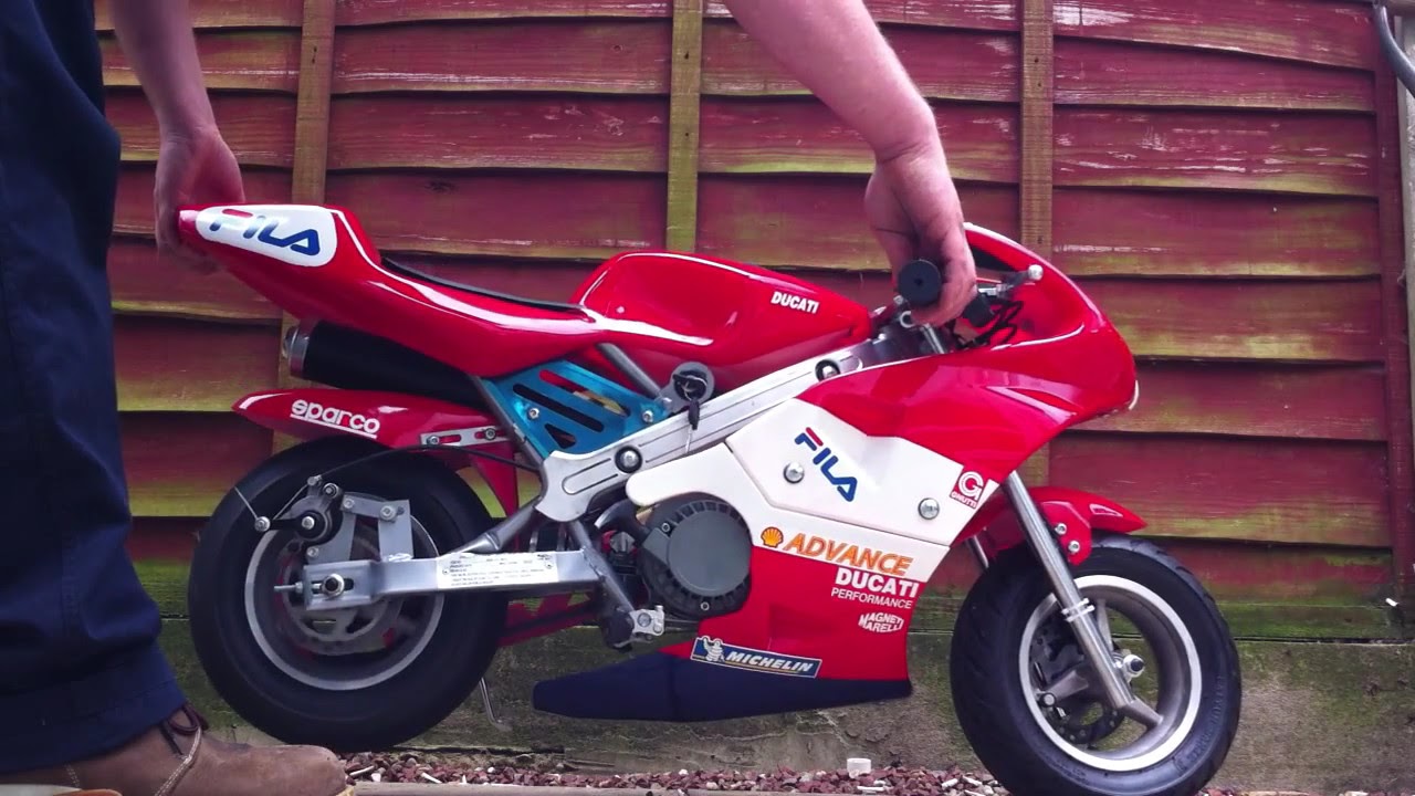 Ducati Mini Moto 50cc - YouTube