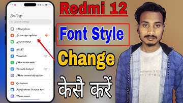 How To Change Font Style In Redmi 12/redmi 12 5g font style change/New Update Settings Font Change/
