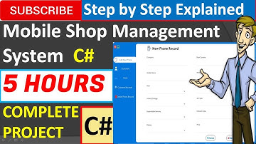 Mobile Shop Management System in Csharp(C#,Visual Studio,MsSQL Server)Complete Project(Step by Step)