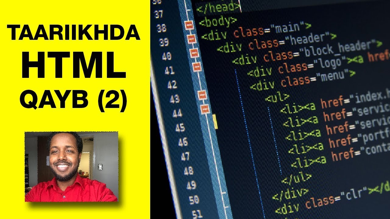 Dardargalintii HTML - Qaybtii 2aad (HTML History in Somali) - YouTube