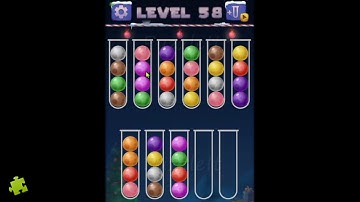 Color Ball Sort Puzzle - Level 58 | Color Puzzle Game Solution | Sonatgame
