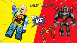Roblox : Laser Legends🤖🌌 จำลองการกระโดดขึ้นเกาะบนฟ้าและออกล่าหุ่นยนต์ระดับ EPIC !! screenshot 5