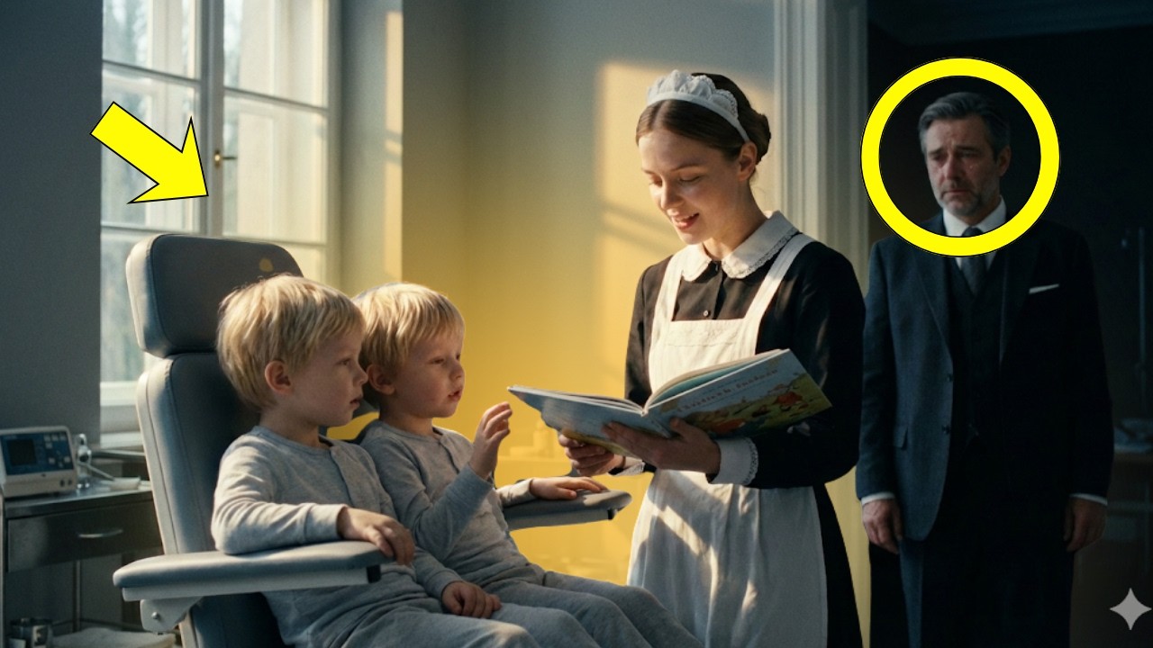 OS GÊMEOS DO MILIONÁRIO NASCERAM PARALISADO E MUDOS  — ATÉ ELE VER OQUE A EMPREGADA FEZ!