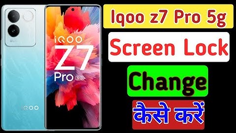 How to change pattern lock in iqoo z7 pro 5g | Screen lock/iqoo z7 pro me password kaise change kare