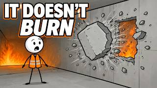 Why Concrete Explodes Even Though It Doesn't Burn