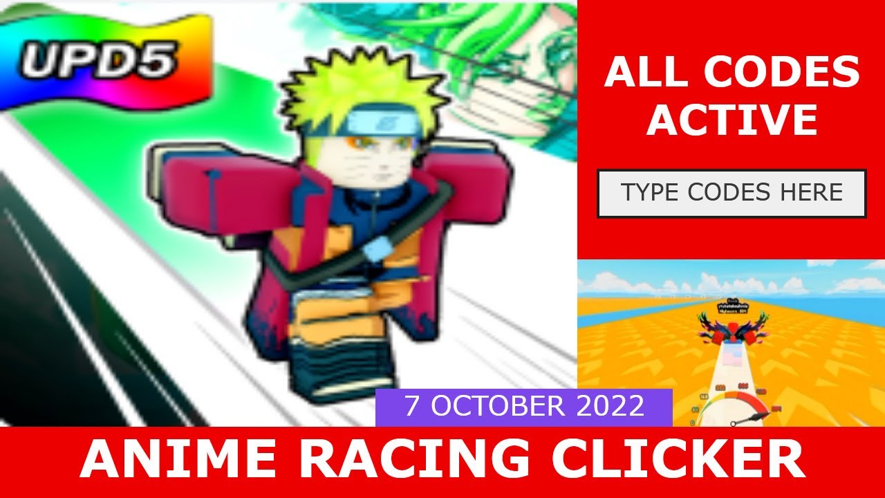 All Codes Active Anime Race Clicker ROBLOX