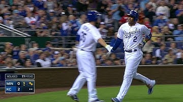 MIN@KC: Infante laces a run-scoring single to right