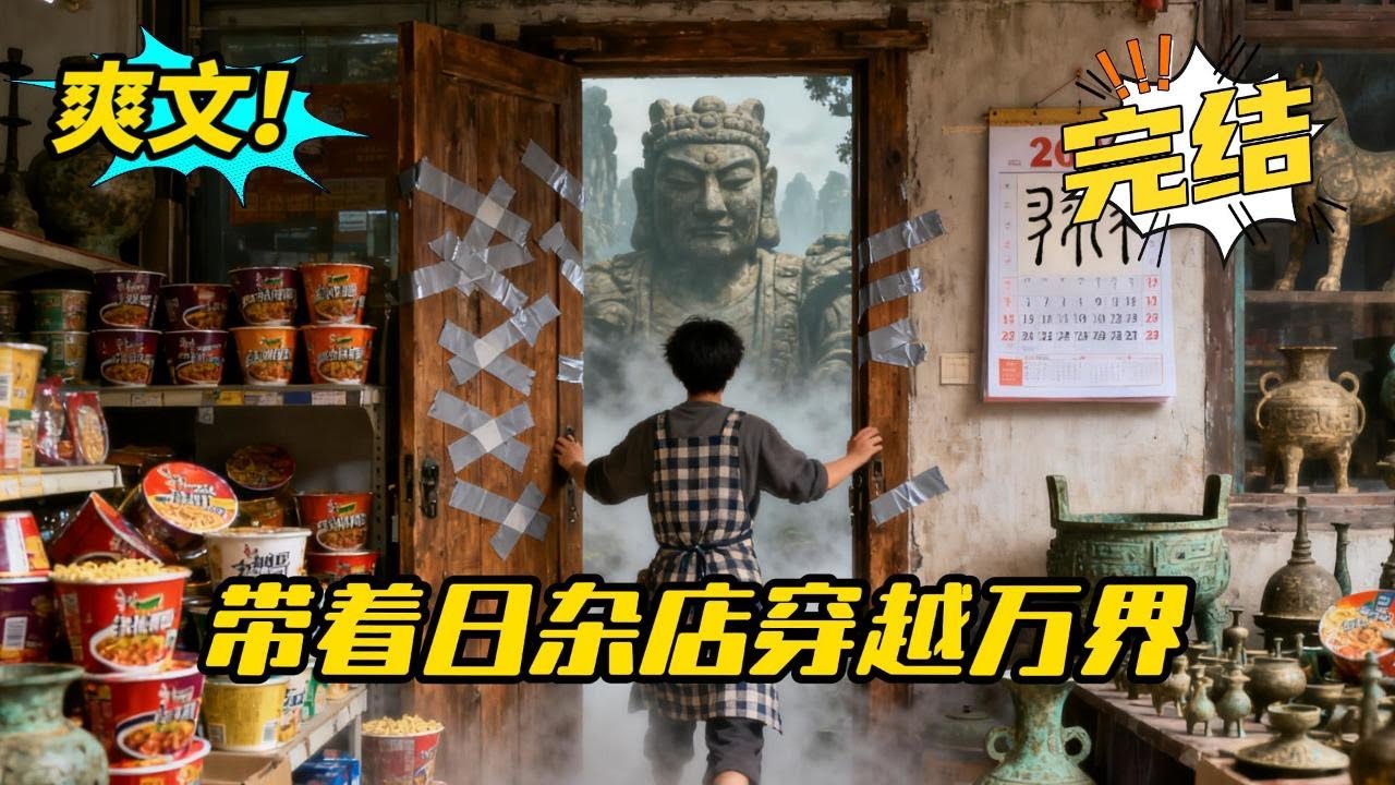 完结。穿越万界强国文 杜若是一个平平无奇的小姑娘，在失业之后绑定了系统，通过自己家的日杂店穿越时空，穿越上古世界结束后上交系统，和国家合作，带飞科技、完武侠梦、复苏灵气修仙的故事#穿越 #异世界#小说