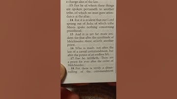 HEBREWS 7📜 VERSES 1-28, KJV