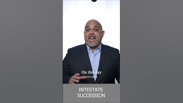 #onthisday intestate succession