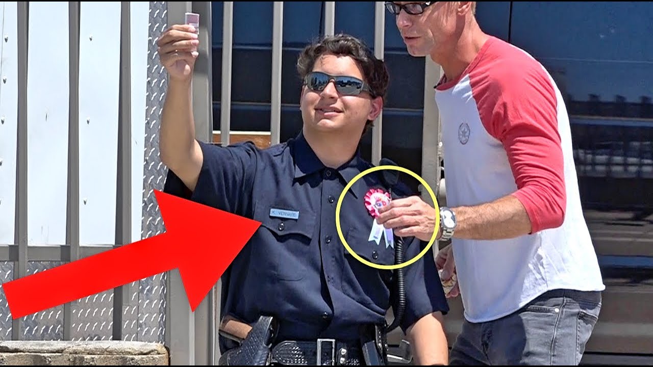STEALING A COPS BADGE!!! (So Scary!) - YouTube