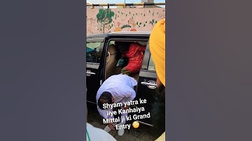 Khatu Shyam yatra with Kanhaiya Mittal jii 😳| Grand Entry at Ringus | khatu shyam Mandir