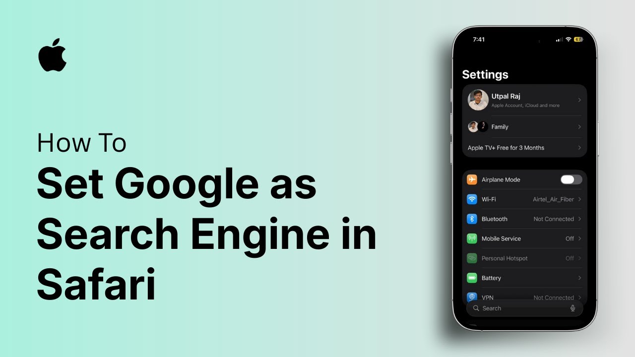 How to Set Google as Search Engine in Safari