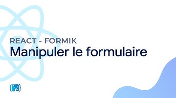 React Formik - 3 - Manipuler le formulaire