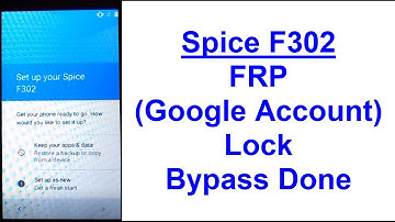 Spice F302 FRP (Google Account) Lock Remove Done (Android 7.0)