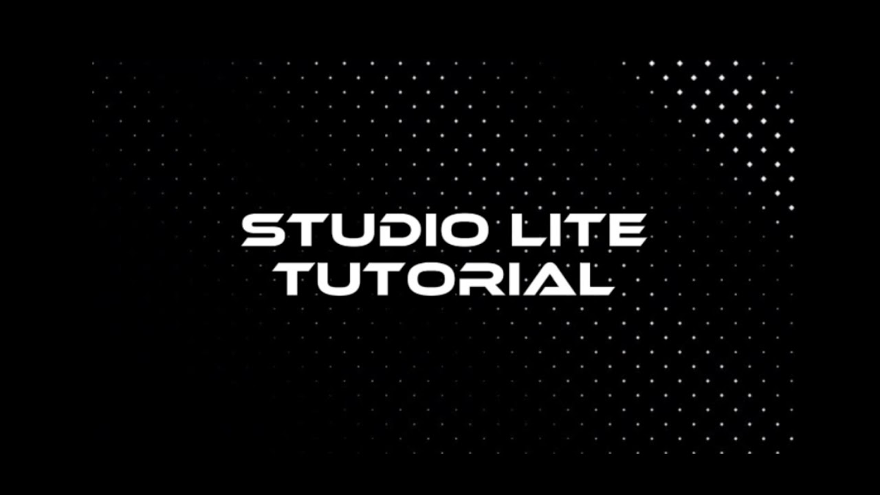 Studio Lite Tutorial Live Stream - YouTube
