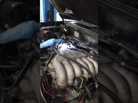 Проверка дымогенератором подсоса воздуха. ТЛК Прадо 90,97года, ДВС 5vz-fe.