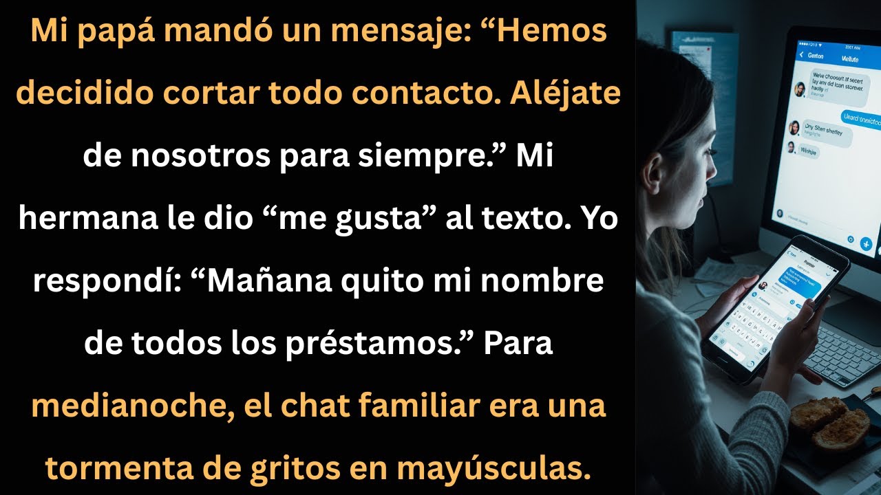 Mi papá me borró por mensaje… pero no esperaba mi respuesta.