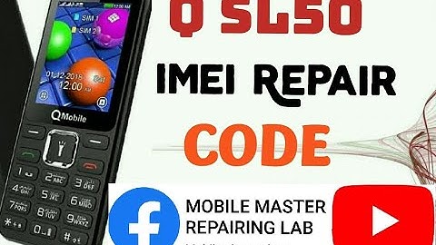 Qmobile Sl50 imei change code