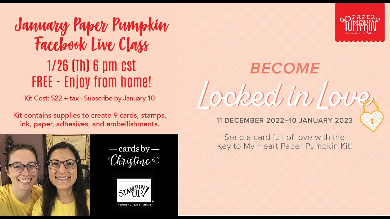 January Paper Pumpkin with Kelly from Cards by Christine - YouTube
