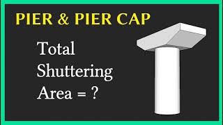 How to calculate Shuttering Area of Pier and Pier cap in Bridges