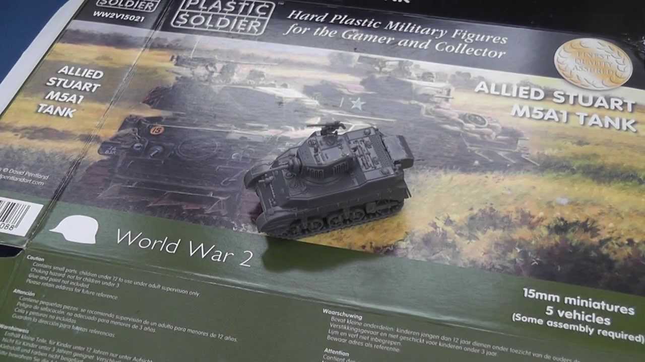 PLASTIC SOLDIER COMPANY 15MM ALLIED STUART M5A1 SPRUE WWII PLASTIC SOLDIER COMPANY 15MM ALLIED STUART M5A1 SPRUE WWII