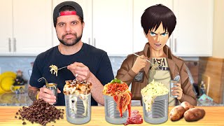 I Ate Only Attack On Titan Food for 24 Hours!