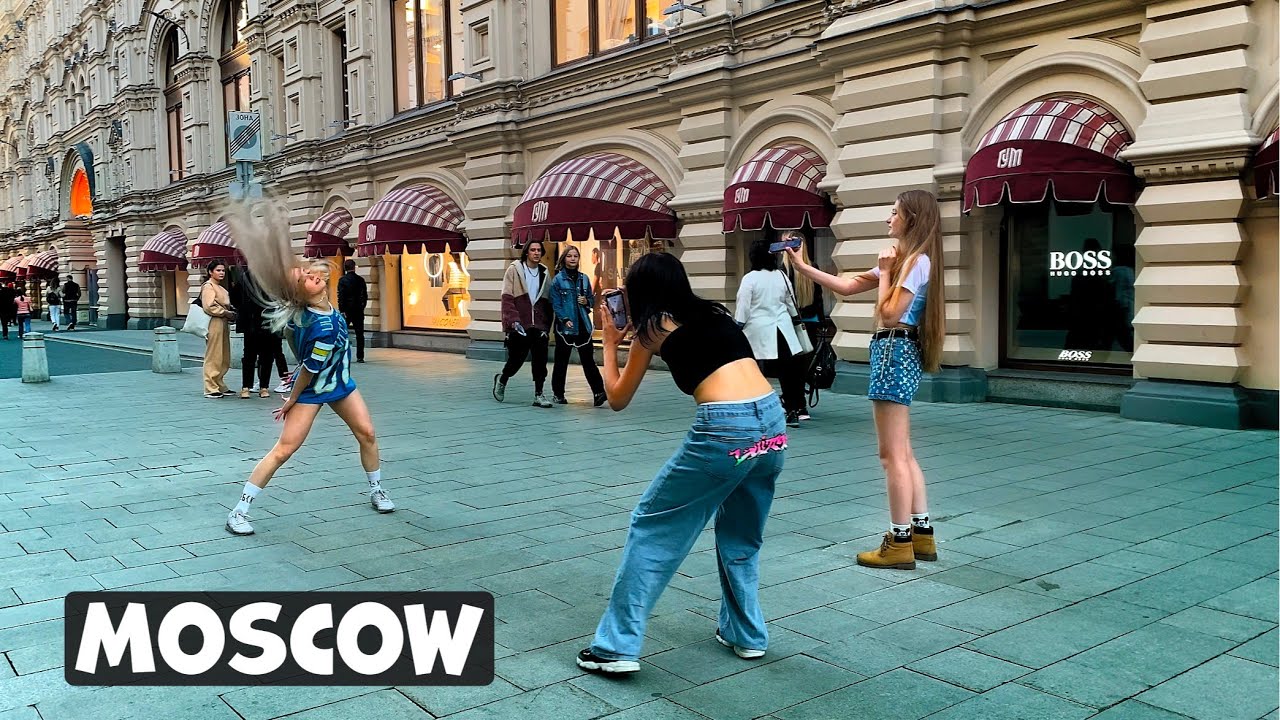 🔥🔥🔥 Hot Russian Girls Dancing In The Street Walking Around Moscow 🇷🇺 [4k] Youtube
